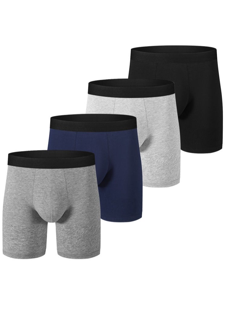 4 Pairs Men's Soft Cotton Briefs