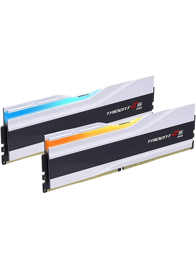 Trident Z5 RGB Series 32GB (2x16GB) DDR5 Dual Channel Desktop Memory Kit, 7200 MT/s Memory Speed, CL34-45-45-115 Latency, 1.40 Voltage, Intel XMP 3.0, 288-Pin, White | F5-7200J3445G16GX2-TZ5RW