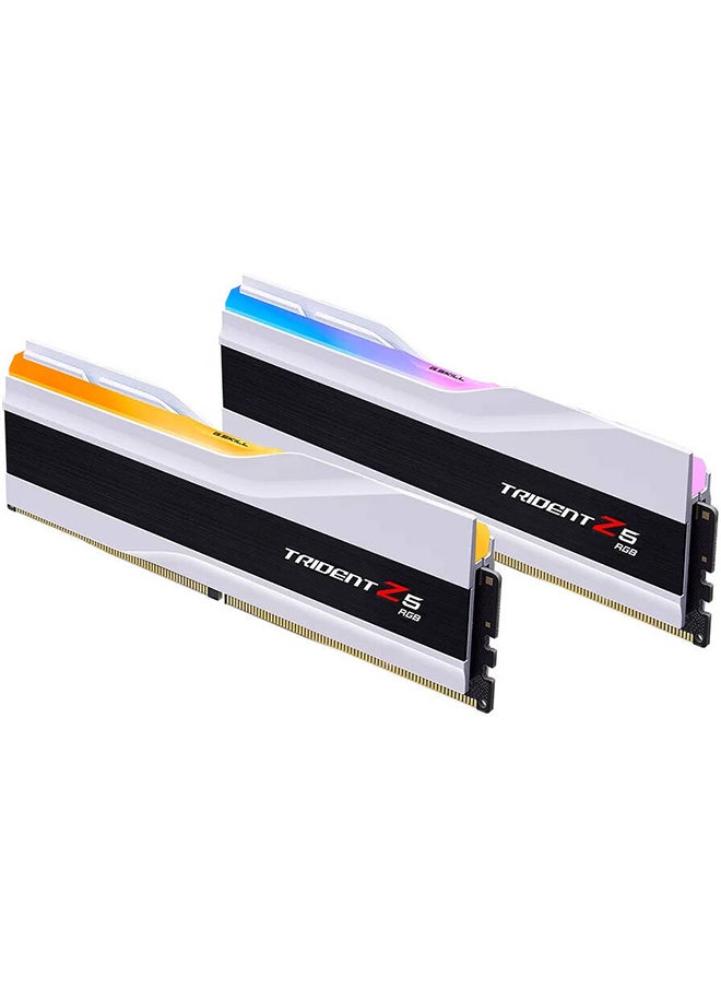 Trident Z5 RGB Series 32GB (2x16GB) DDR5 Dual Channel Desktop Memory Kit, 7200 MT/s Memory Speed, CL34-45-45-115 Latency, 1.40 Voltage, Intel XMP 3.0, 288-Pin, White | F5-7200J3445G16GX2-TZ5RW