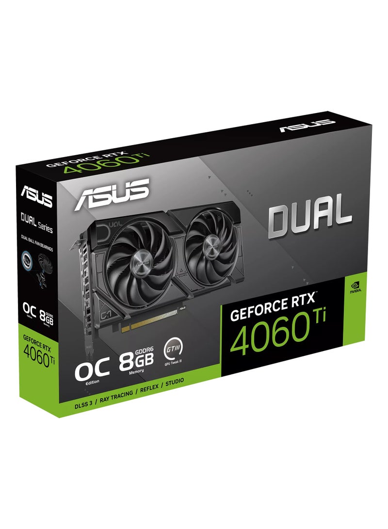 Dual GeForce RTX™ 4060 Ti EVO OC Edition 8GB GDDR6