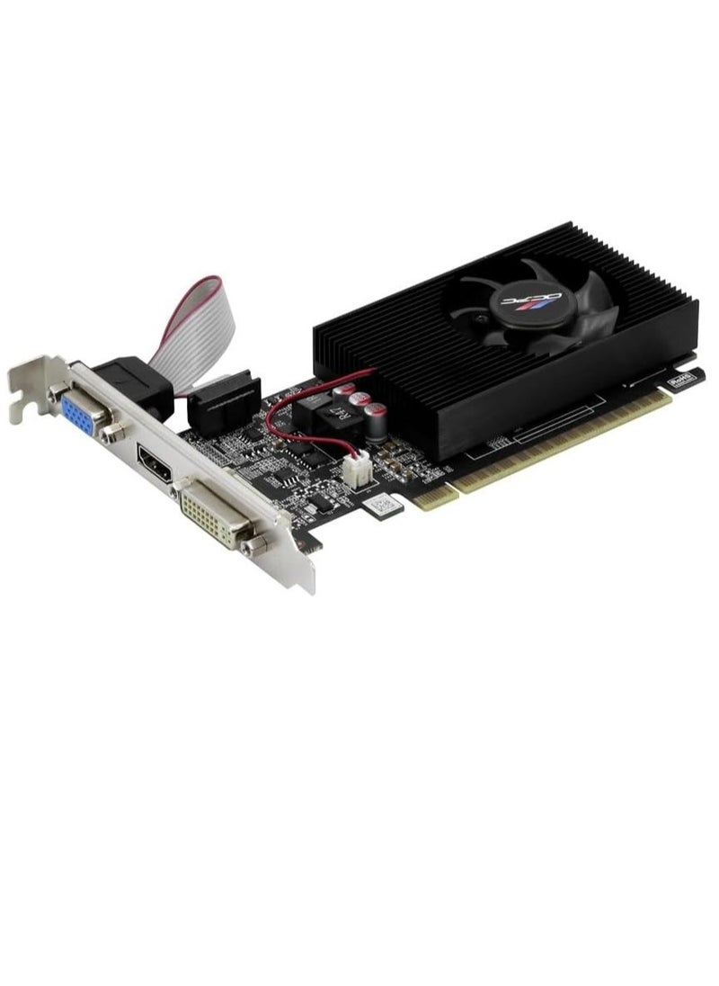 GT 730 4GB DDR3 Low Profile Graphics Card, DirectX 12, PCIe 2.0, HDMI/DVI/VGA Outputs, 128-bit Memory Interface, 1.6GHz Core Clock, 4K Ultra HD Support, Energy Efficient, Multi-Monitor Support, Passive Cooling Design | OCVNGT730G