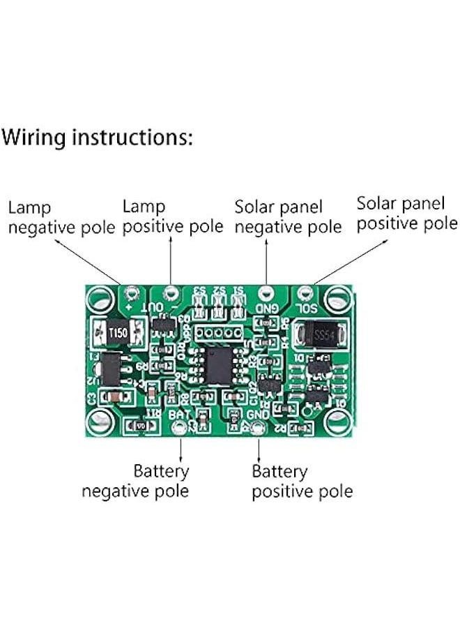 Microwave radars Sensor , 3 . 2V/3 . 7V Circuit Board Microwave radars Induction for 6V12V , Solar for char ge Controller Board for Home Solar Landscape Lights