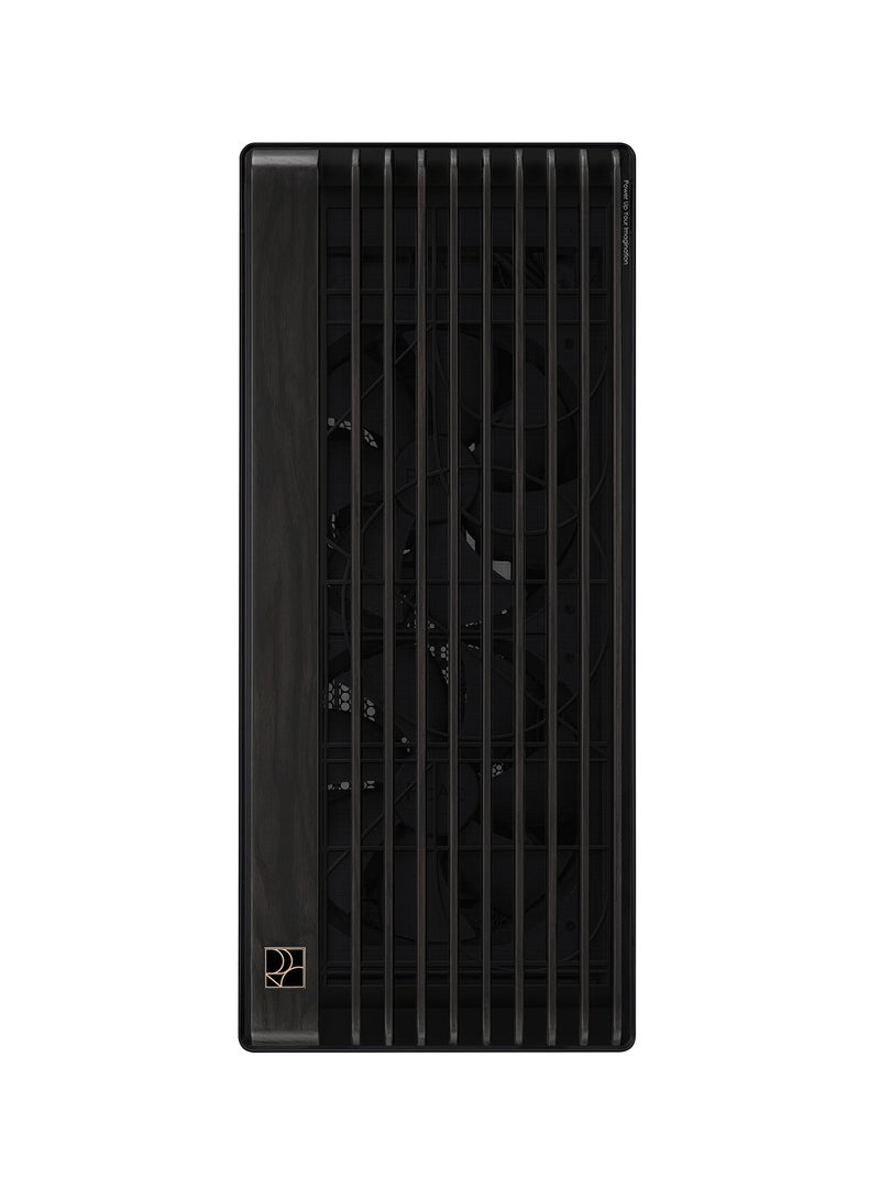 ProArt PA602 Wood Edition Mid Tower ATX Case - Tempered Glass Panel, Natural Wood Finish, EATX Support, 420mm Radiator Support, 2 x 200mm Pre-installed Fans, 8 Expansion Slots, ARGB Lighting, Cable Management, USB 3.2 Type-C, Tool-Free Design, Removable Dust Filters | 90DC00J0-B09010 Black