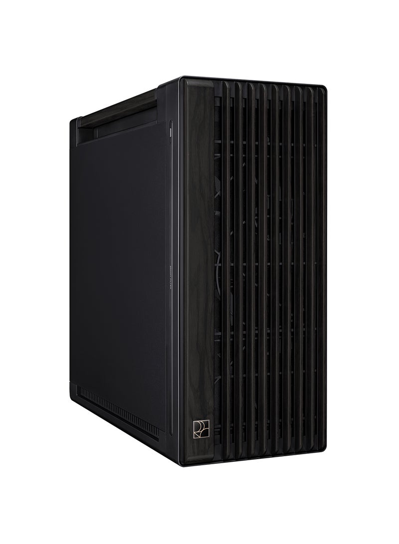 ProArt PA602 Wood Edition Metal Panel Mid Tower ATX Case - Metal Side Panel, Natural Wood Finish, EATX Support, 420mm Radiator Support, 2 x 200mm Pre-installed Fans, 8 Expansion Slots, PWM Fan Control, Cable Management, USB 3.2 Type-C, Tool-Free Design, Removable Dust Filters | 90DC00J0-B09020 Black