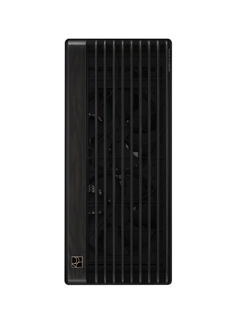 ProArt PA602 Wood Edition Metal Panel Mid Tower ATX Case - Metal Side Panel, Natural Wood Finish, EATX Support, 420mm Radiator Support, 2 x 200mm Pre-installed Fans, 8 Expansion Slots, PWM Fan Control, Cable Management, USB 3.2 Type-C, Tool-Free Design, Removable Dust Filters | 90DC00J0-B09020 Black