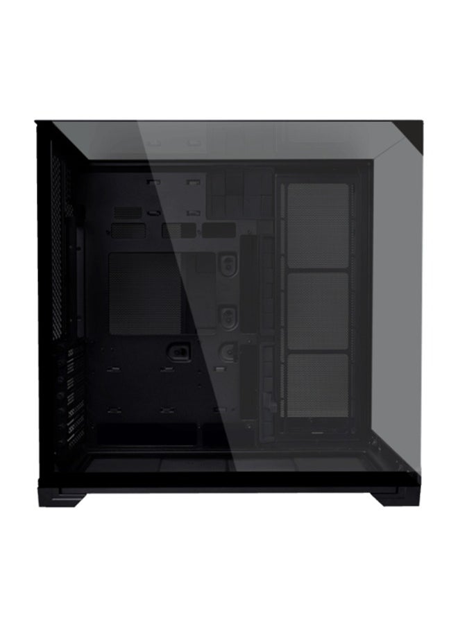 O11 Vision Compact Black – Premium Tower Chassis with Dual Tempered Glass Panels, ATX/E-ATX Support, 408mm GPU Clearance, Extensive Cooling Options, USB 3.1 Type-C, and Tool-Less Drive Installation in Sleek Black Finish | G99.011VPX.00