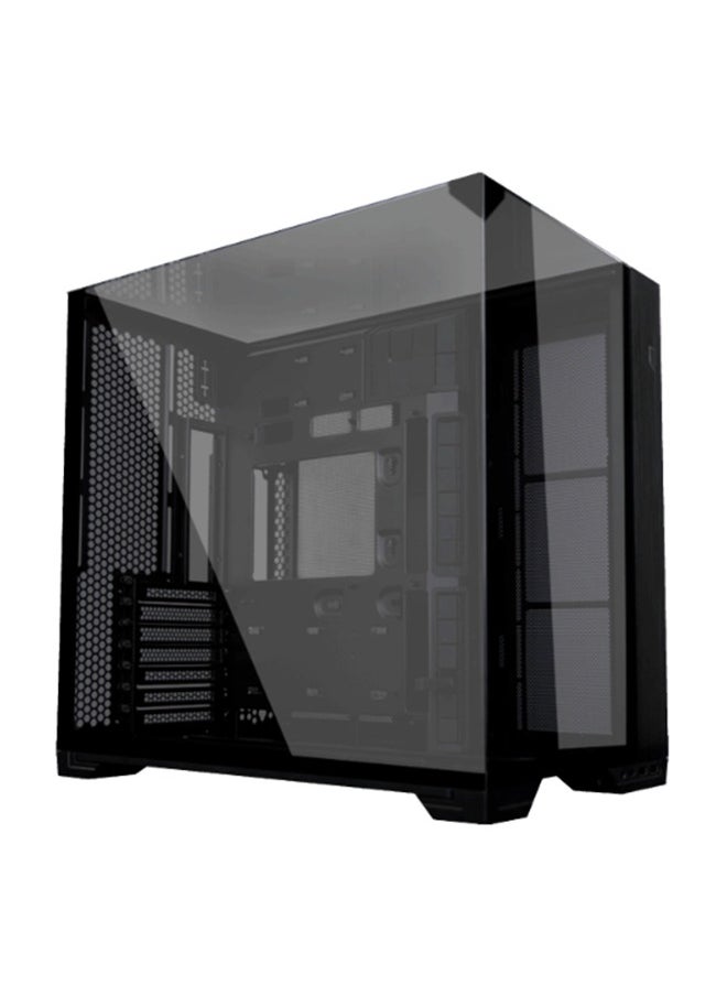 O11 Vision Compact Black – Premium Tower Chassis with Dual Tempered Glass Panels, ATX/E-ATX Support, 408mm GPU Clearance, Extensive Cooling Options, USB 3.1 Type-C, and Tool-Less Drive Installation in Sleek Black Finish | G99.011VPX.00