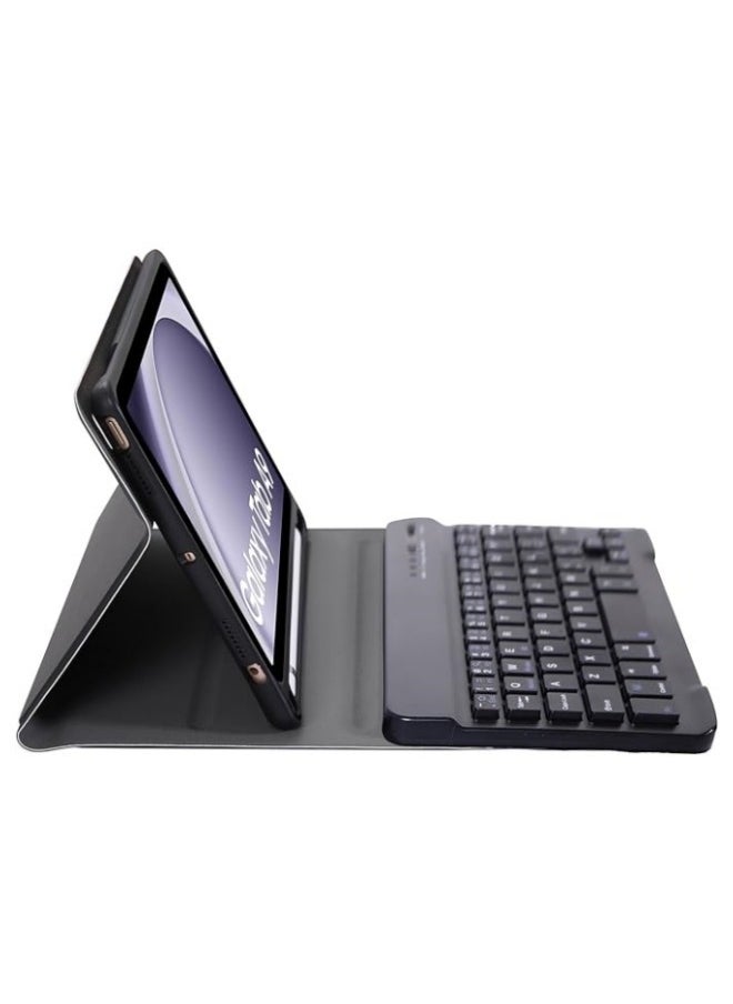Arabic Keyboard Case Compatible with Samsung Galaxy Tab A9 plus+ 11 SM-X210/X216/X218 Slim PU Cover Detachable Wireless Galaxy Tab A9 Tablet Keyboard Case with Pen Holder