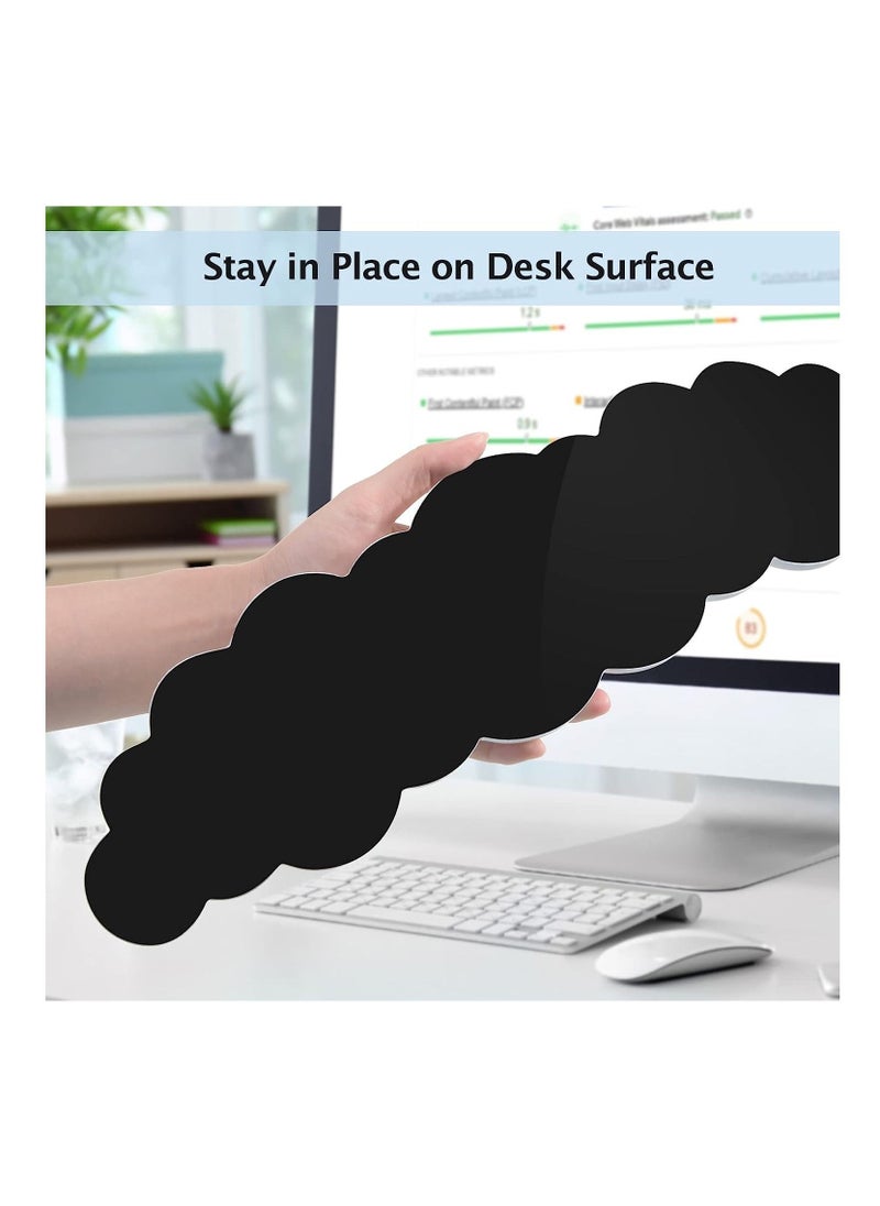 Keyboard Wrist Rest Set Cute Cloud Shape Wrist Rest Support for Mouse Keyboard Computer Elbow Pad Arm Rest Mouse Wrist Cushion, Ergonomic Design for Typing Comfortably (Keyboard not Included)