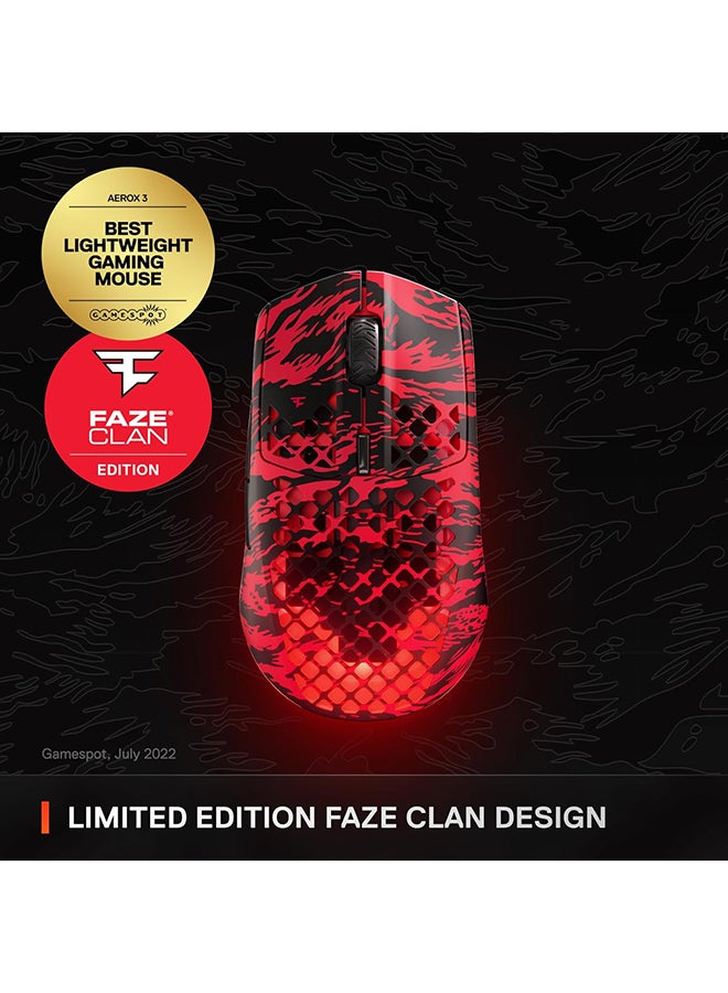 SteelSeries Aerox 3 Wireless Gaming Mouse - Faze Clan Edition