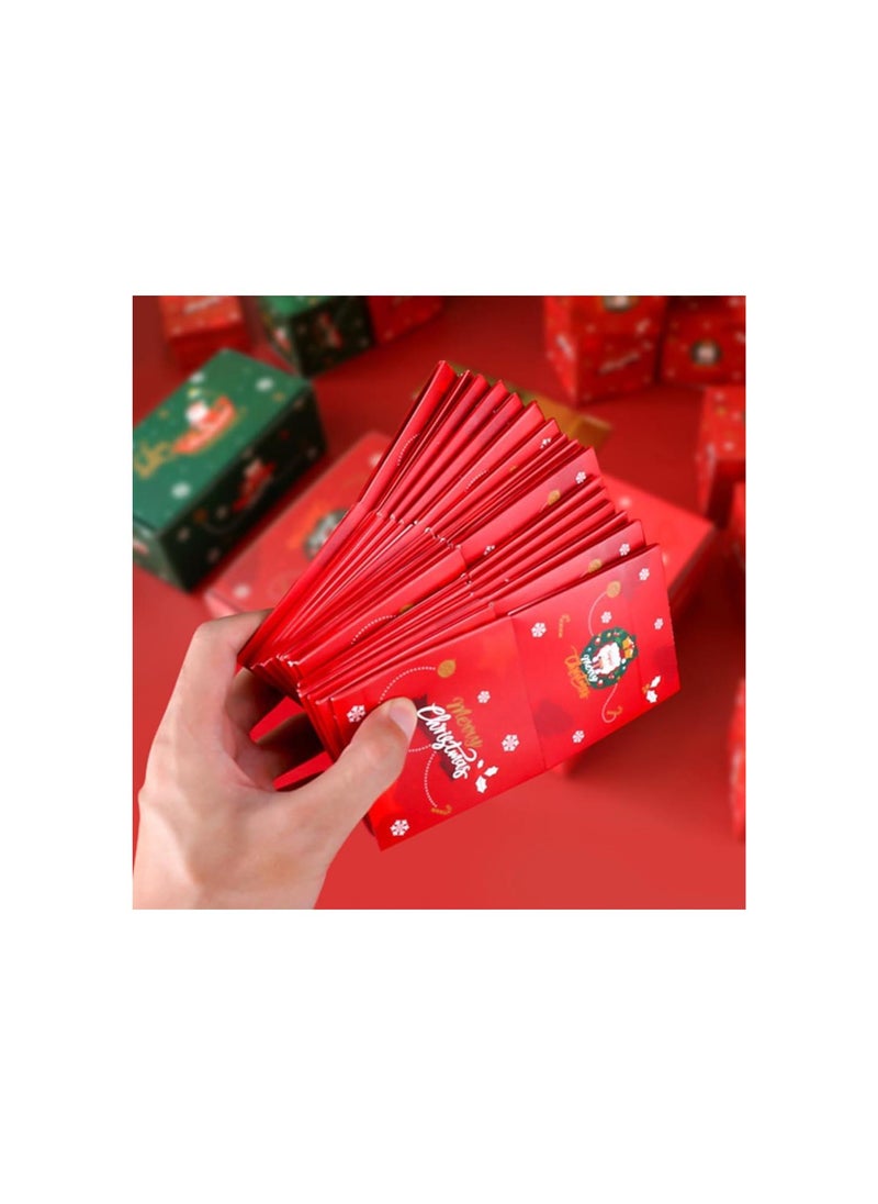 Bombmiss Gift Box, Bombmiss Surprise Gift Box Explosion for Money-20 Times of Box Bounce, Merry Christmas Pop-Up Explosion Gift Box, Folding Bouncing Red Envelope Gift Box (E)