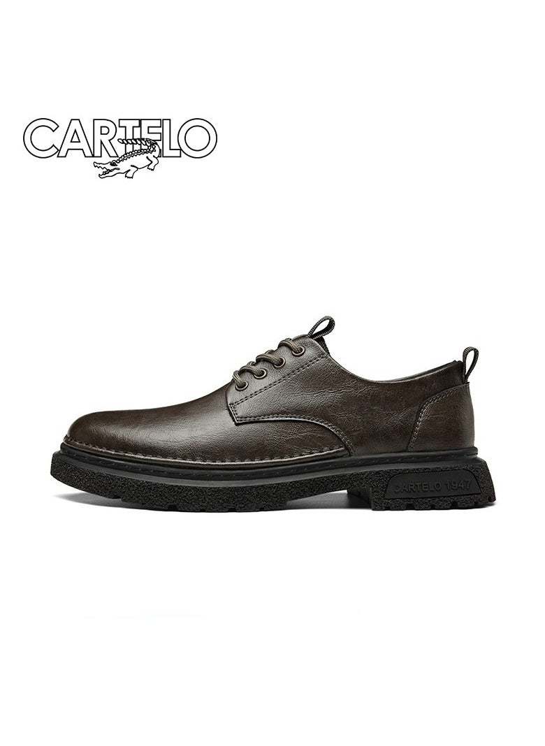 New CARTELO Comfortable Soft Soled Leather Shoes