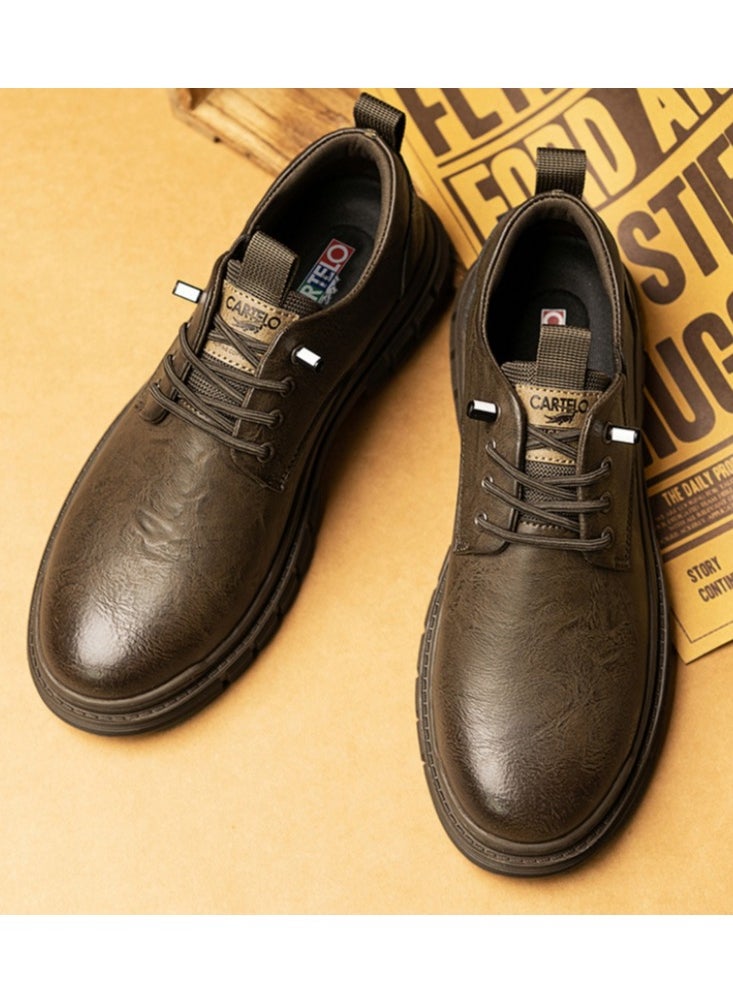 New CARTELO Comfortable Soft Soled Leather Shoes