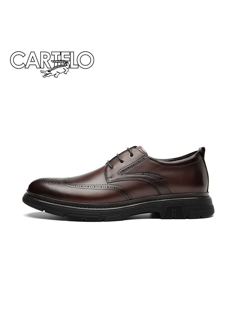 New CARTELO Comfortable Soft Soled Leather Shoes