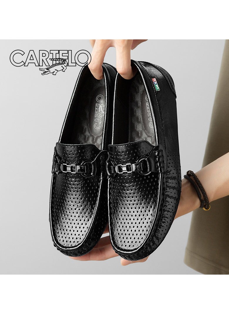 New CARTELO Comfortable Soft Soled Leather Shoes