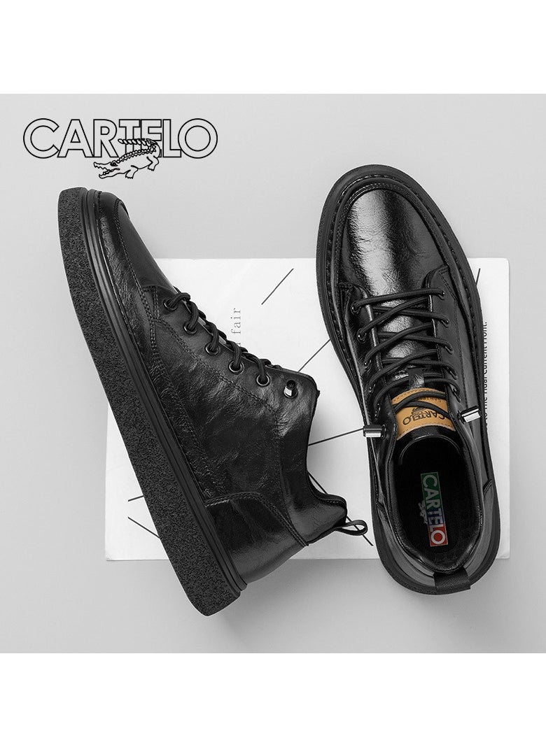 New CARTELO Comfortable Soft Soled Leather Shoes