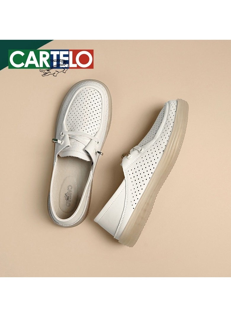 New CARTELO Comfortable Soft Soled Leather Shoes