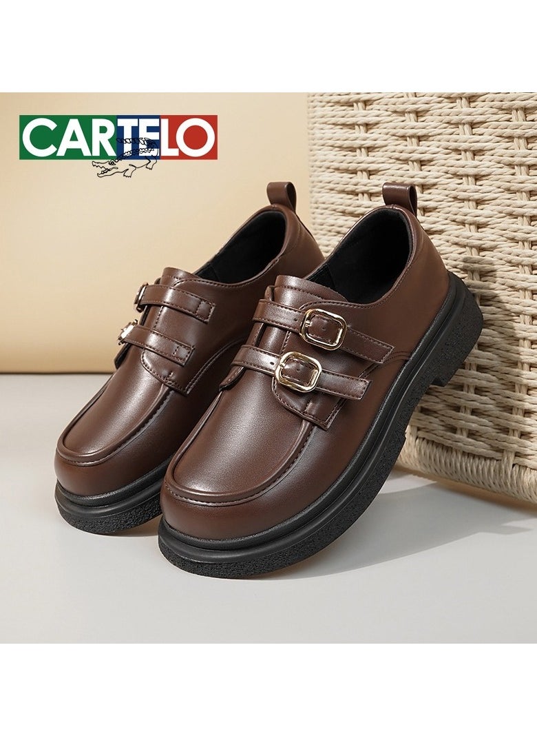 New CARTELO Comfortable Soft Soled Leather Shoes