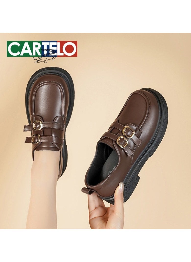 New CARTELO Comfortable Soft Soled Leather Shoes