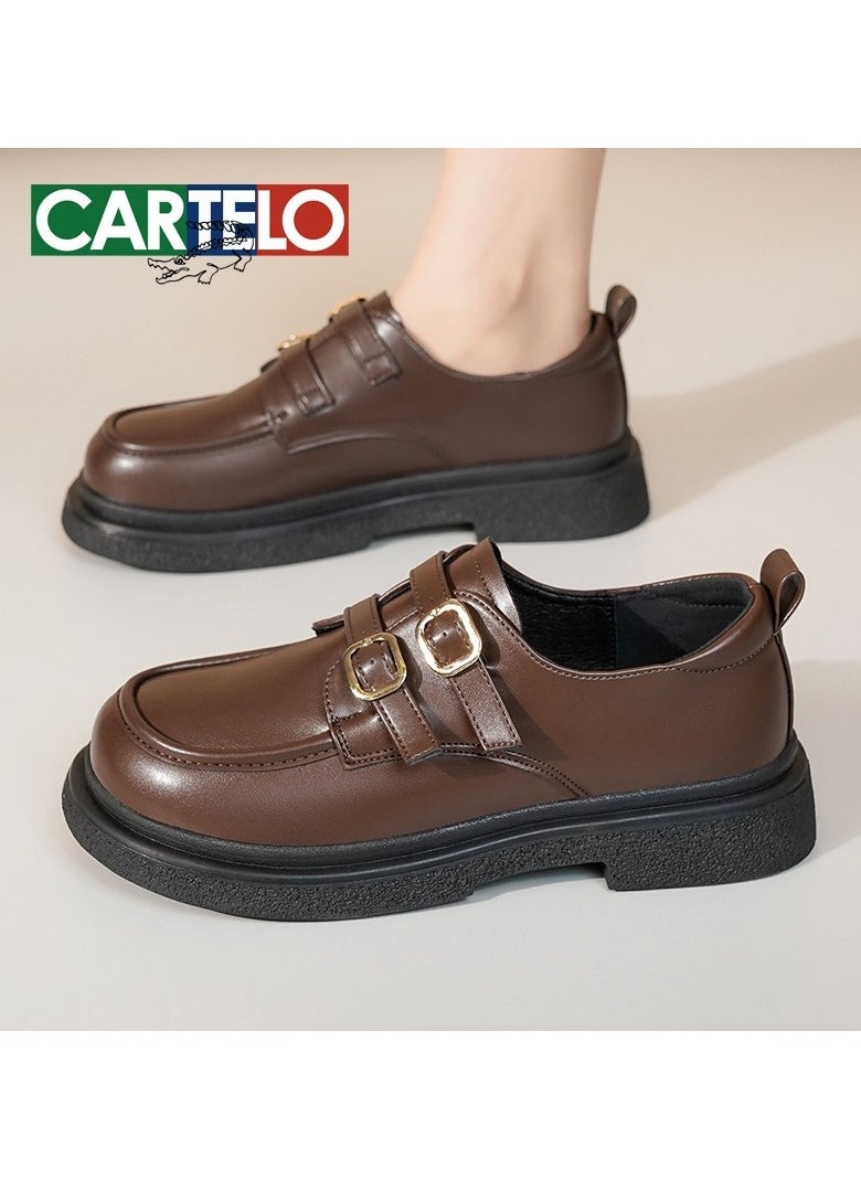 New CARTELO Comfortable Soft Soled Leather Shoes