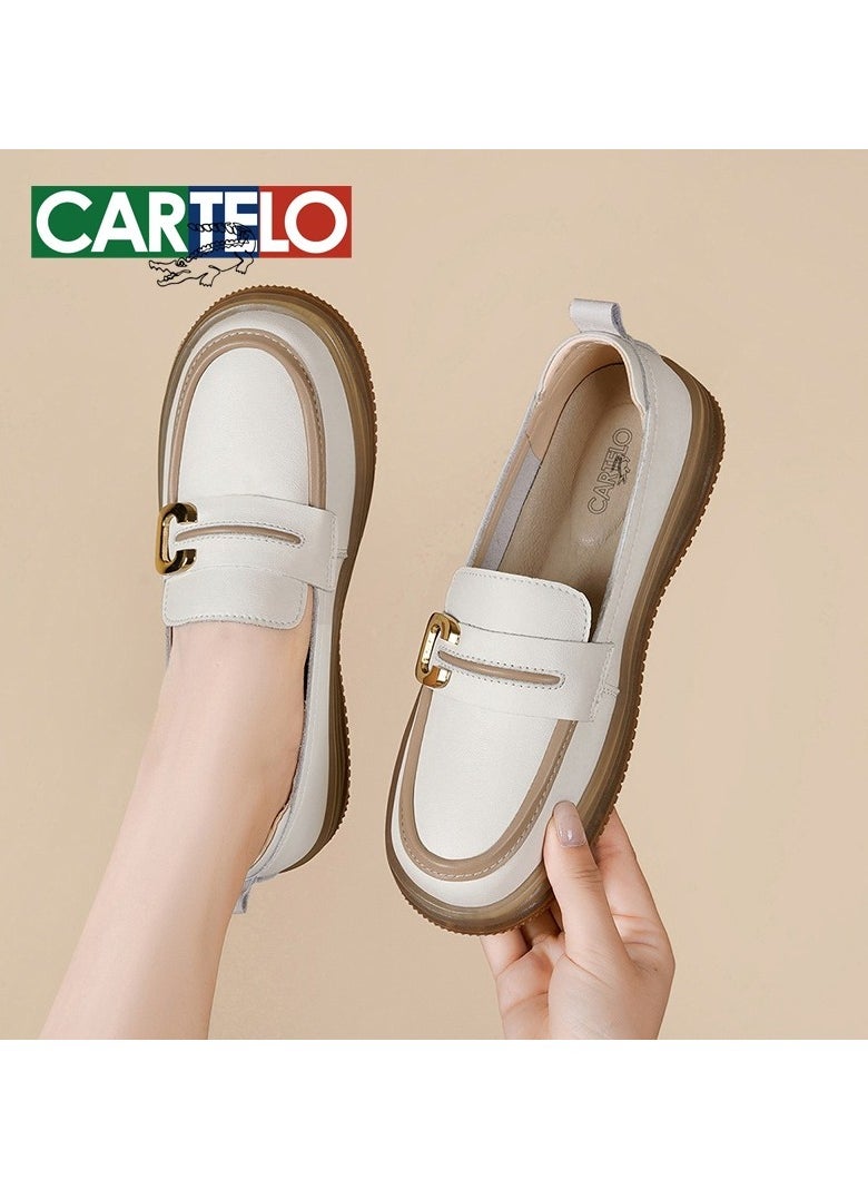 New CARTELO Comfortable Soft Soled Leather Shoes