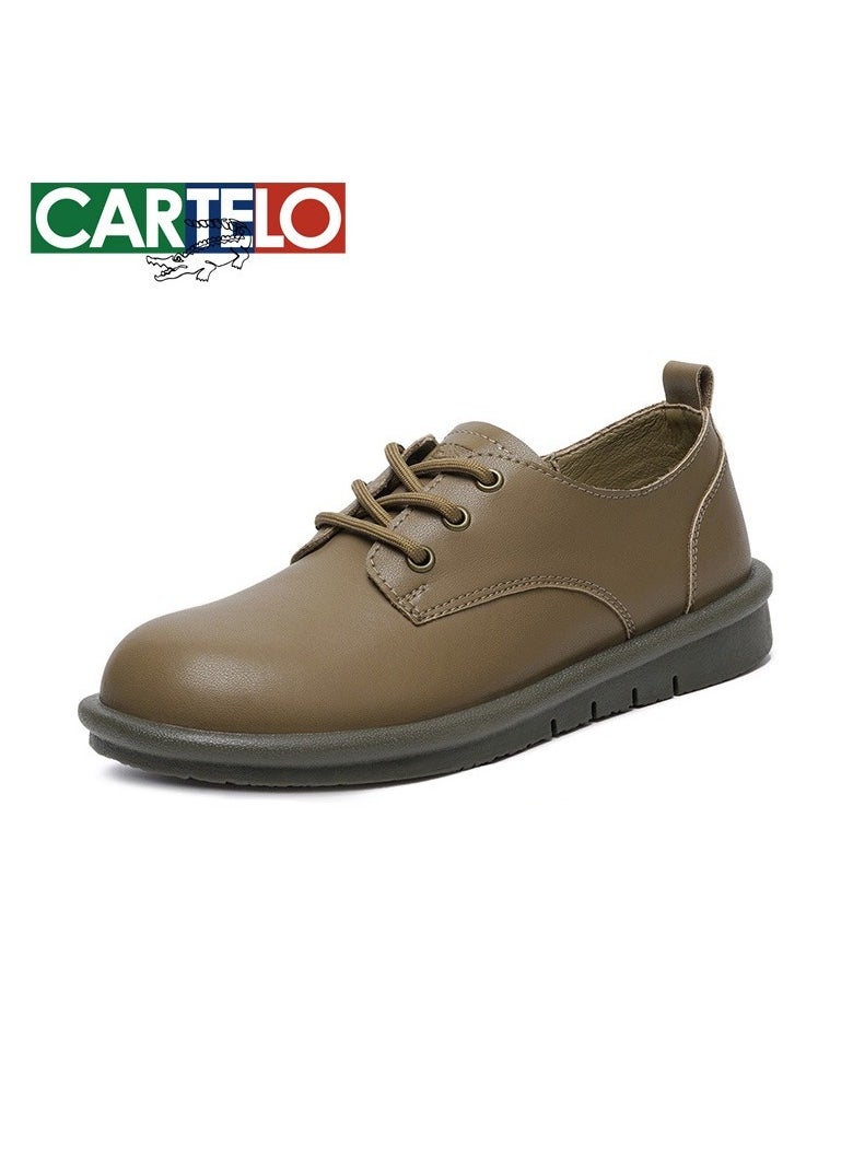 New CARTELO Comfortable Soft Soled Leather Shoes