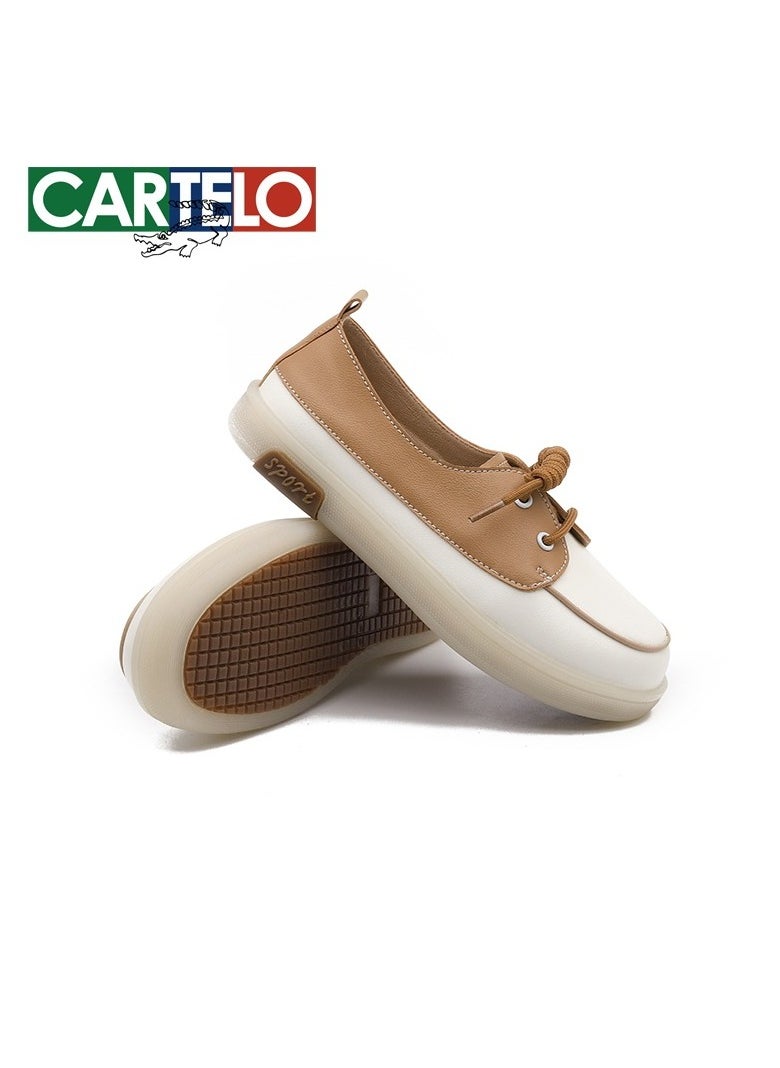 New CARTELO Comfortable Soft Soled Leather Shoes