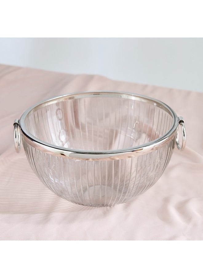 Oriental Glass Bowl with Handles 26 x 13.5 x 26 cm