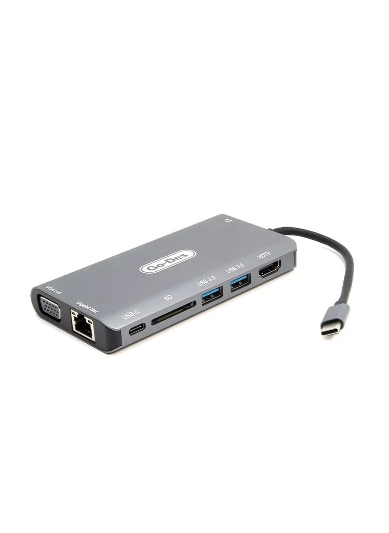 Go-Des USB-C HUB Adapter GD-8792