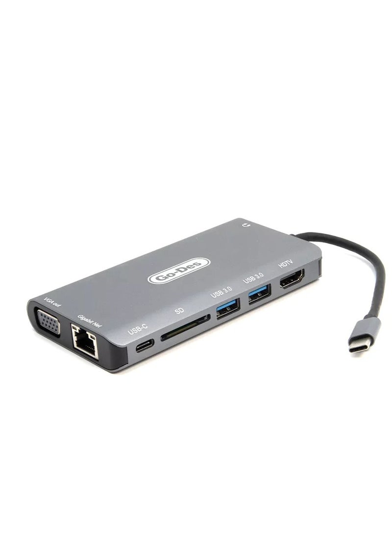 Go-Des USB-C HUB Adapter GD-8792