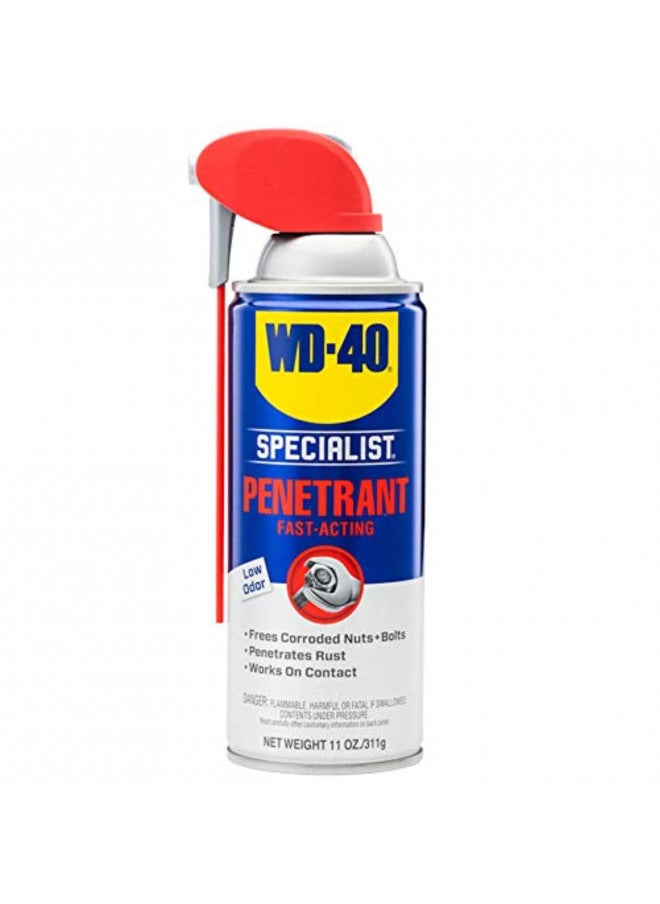 WD-40 Specialist Penetrant with SMART STRAW SPRAYS 2 WAYS, 11 OZ