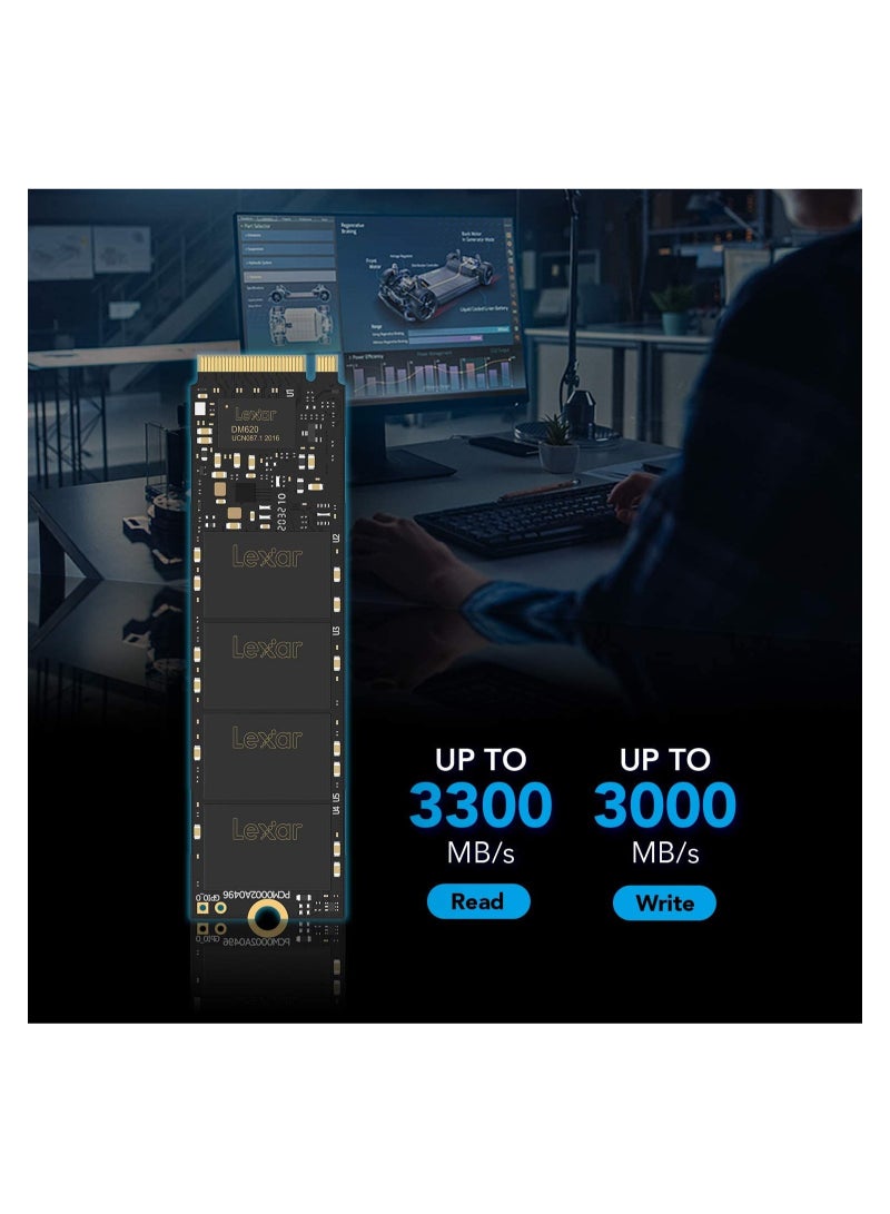 NM620 SSD 2TB PCIe Gen3 NVMe M.2 2280 Internal Solid State Drive, Up To 3300MB/s Read, For Gamers And PC Enthusiasts 2 TB