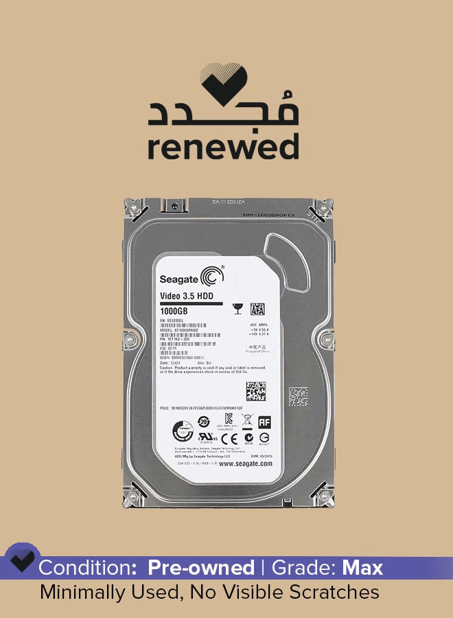 Renewed - 1TB 3.5 HDD 1 Terra Byte Internal Hard Drive 1.0 TB