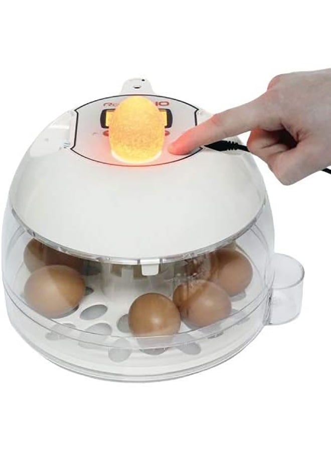 Full Automatic Egg Incubator with Artificial Intelligence Mode 36.0 W PX-10 White/Clear