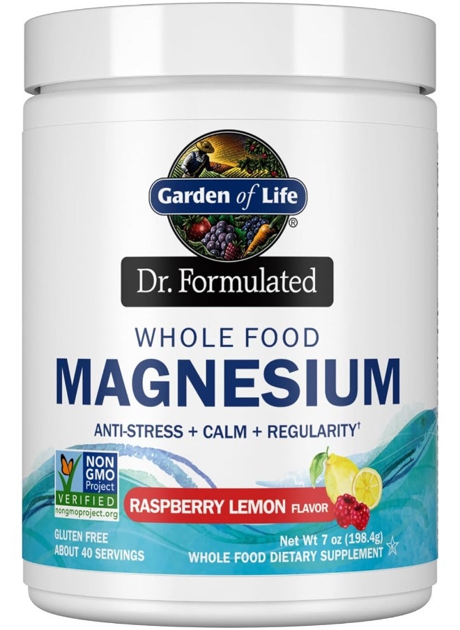 Dr. Formulated Whole Food Magnesium 198.4G Powder Raspberry Lemon