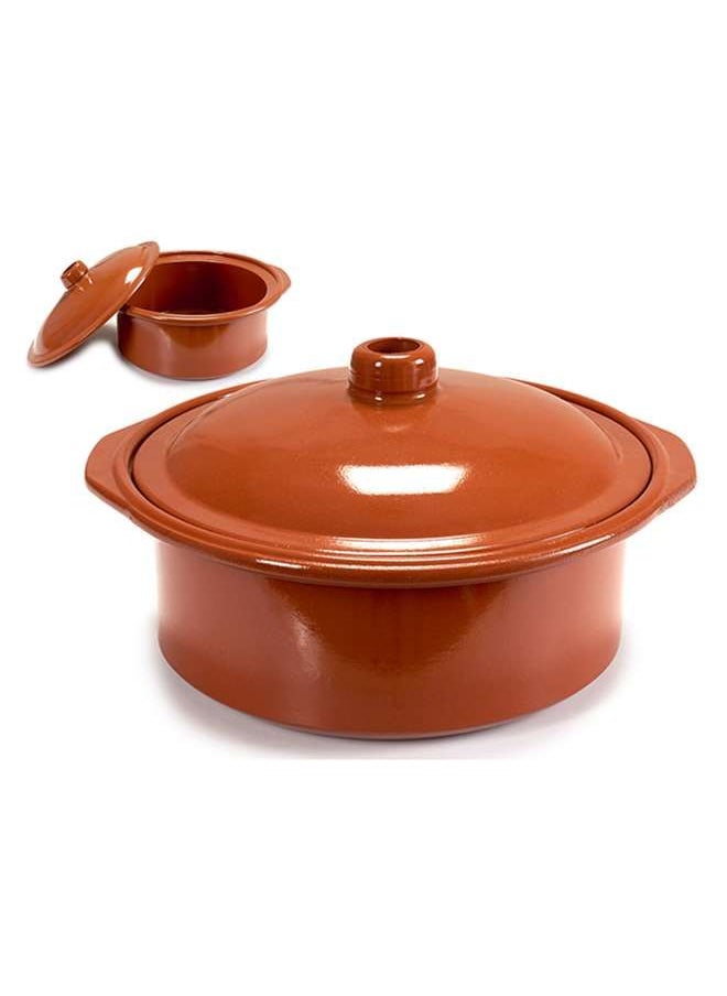 Brown Terracotta Cooking Pot 4.5 Liter, Sapin