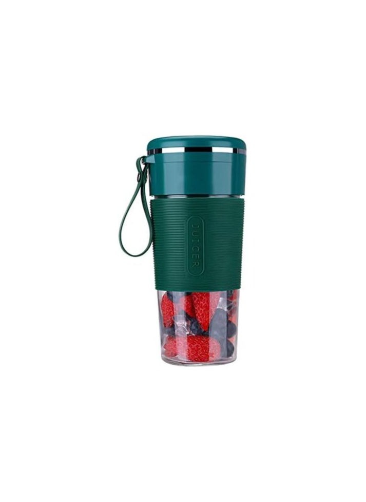 Blender Cup Portable Blender Cup 300ml Personal Juice Extractor with Two Blade Stainless Steel Cutting Head Battery Operated Fruit Juice Mixer Make Healthy Smoothies for Travel Cooking.
