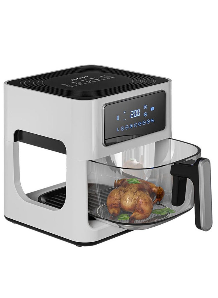 Porodo LifeStyle 5L Glass Pot Air Fryer - White