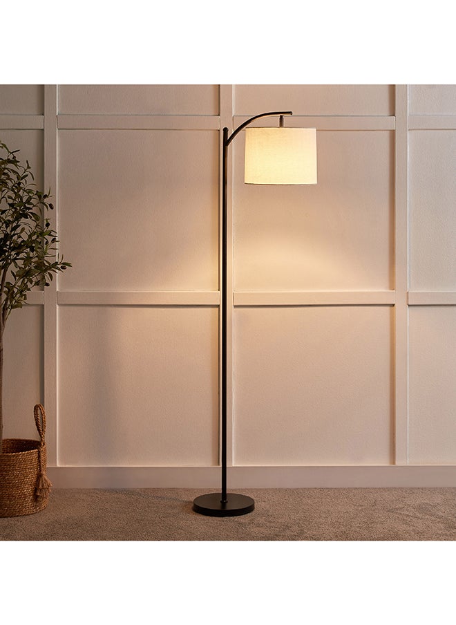 Omega Metal Floor Lamp with Linen Shade 25 x 155 x 25 cm