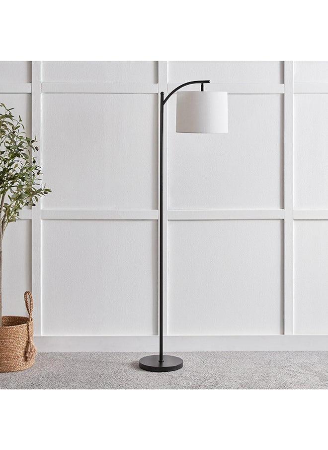 Omega Metal Floor Lamp with Linen Shade 25 x 155 x 25 cm