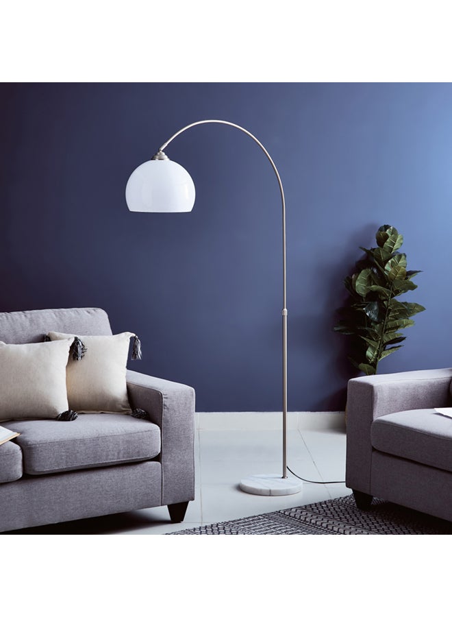 Stylish And Durable Modern Designed Omega Arc Floor Lamp 40 W Chrome 210cm