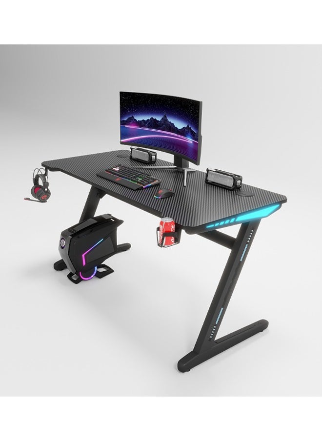 Ergonomic Gaming and Computer Desk with LED Lights 120 CM