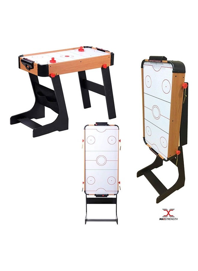 Air Hockey Table Game Electric with Folding Legs