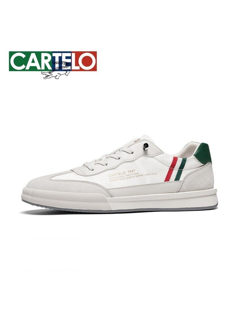 New CARTELO Sports And Leisure Shoes Low Cut Solid Color Business Board Shoes