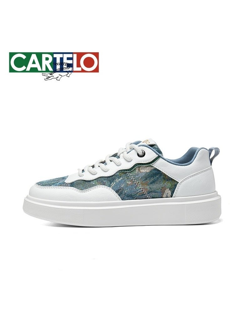 New CARTELO Sports And Leisure Shoes Low Cut Solid Color Business Board Shoes