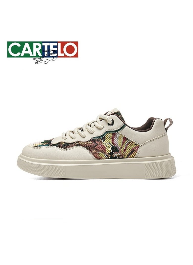 New CARTELO Sports And Leisure Shoes Low Cut Solid Color Business Board Shoes