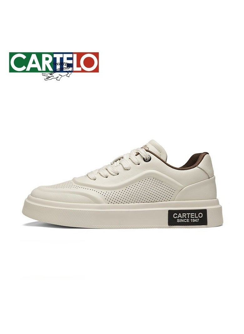 New CARTELO Sports And Leisure Shoes Low Cut Solid Color Business Board Shoes