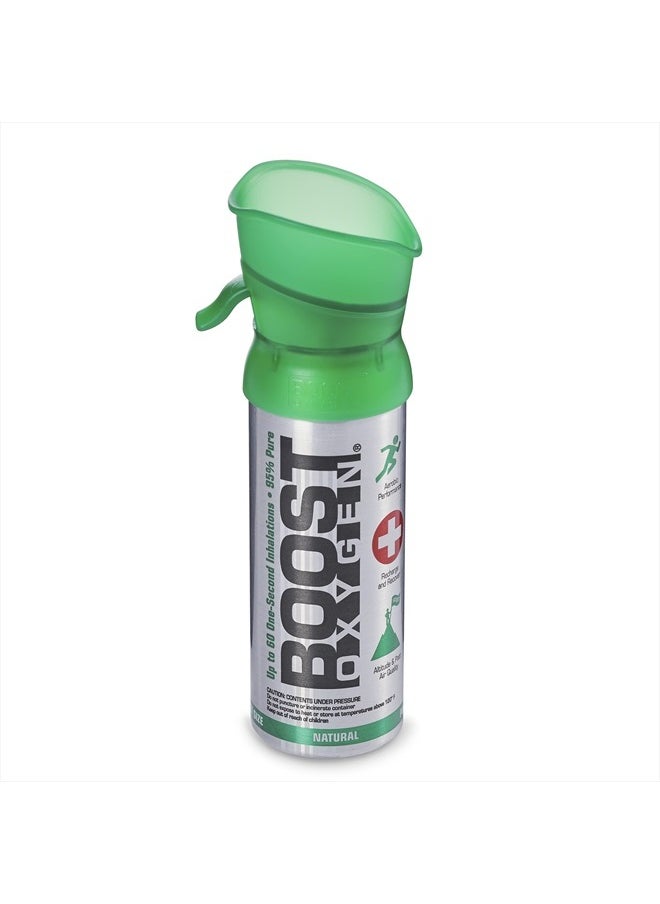 Pocket Size Natural 3L Canister | Respiratory Support for Aerobic Recovery, Altitude, Performance & Health (6 Pack)
