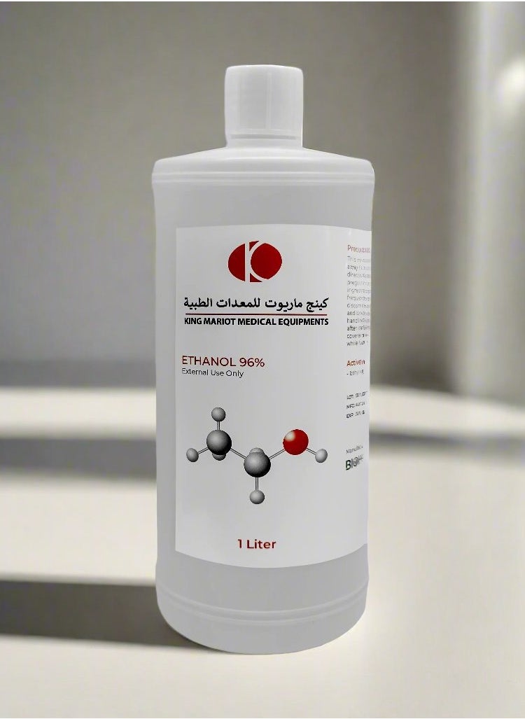 Ethanol 96% | 1 Liter | For External Use Only | Flammable | Precautions for Safe Handling