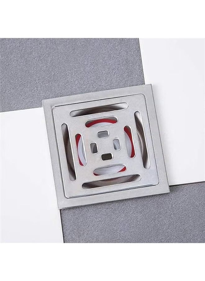 4PCS Floor Drain Cover, Anti-odor Floor Drain, Rubber Floor Drain, Shower Waste Water Drainer, No Filter Deodorant, Anti-clogging Backflow, Preventer Sewer Floor Drain Core for Bathroom Kitchen